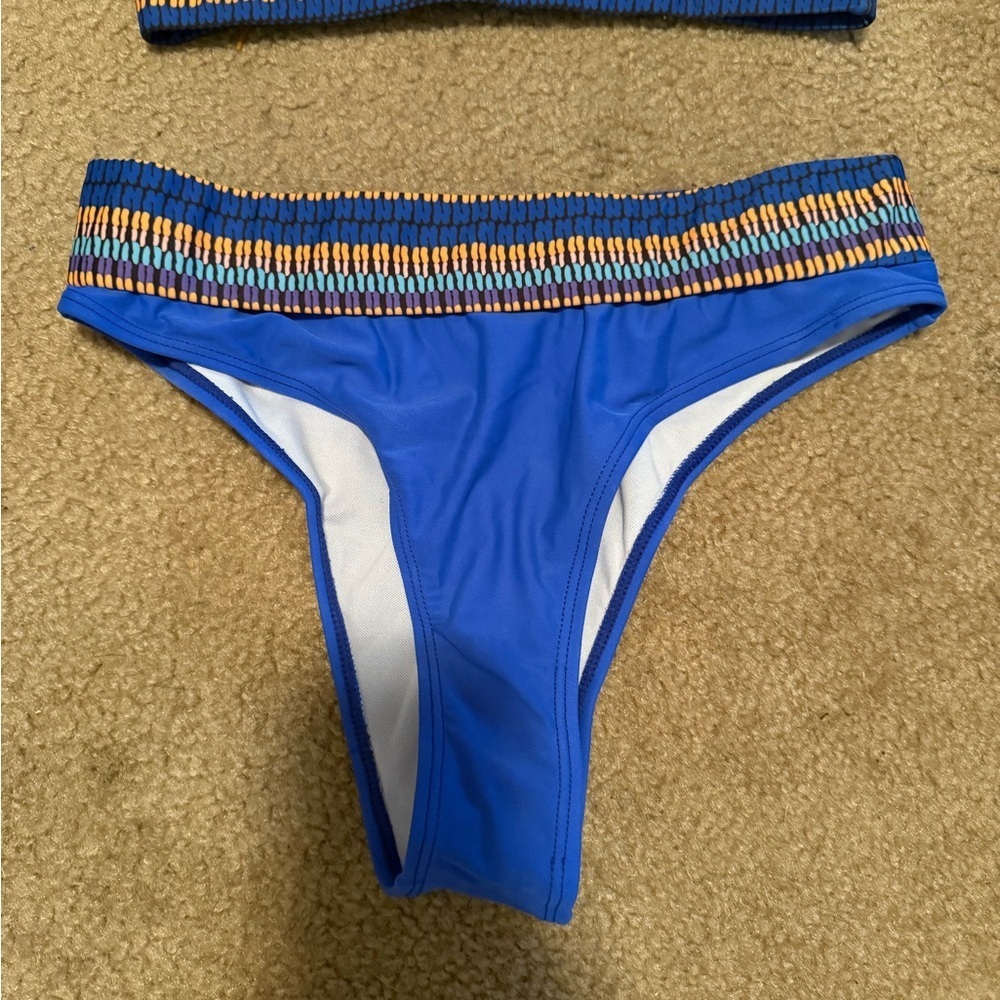 Royal Blue Bikini Set Women’s Size Medium - Picture 2 of 4